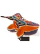 Hand Painted Red and Blue Butterfly in Flight Trin | Jewelry | Judaica
